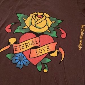 BROWN ED HARDY LONG SLEEVE SHIRT IN PERFECT CONDITION ‼️‼️‼️